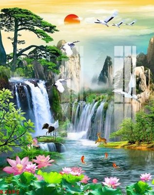 Tải file File gốc in tranh tổng hợp K2392 (ảnh gốc) in gạch 3D