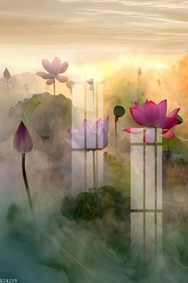 File gốc File gốc in tranh tổng hợp K24239 (in tráng gương) ốp tường