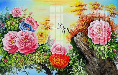 File tranh File gốc in tranh tổng hợp K24305 (gốc) chủ đề trừu tượng