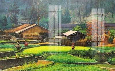 File gốc File gốc in tranh tổng hợp K24585 (in lụa) hoa văn cổ điển