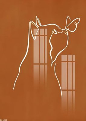 File tranh File gốc in tranh tổng hợp K24881 (gốc) phong cách tối giản