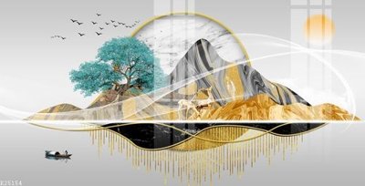 Ảnh gốc File gốc in tranh tổng hợp K25154 (siêu chi tiết) để in ấn