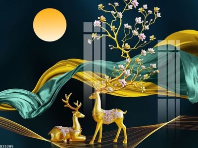 File gốc File gốc in tranh tổng hợp K25205 (cho in ấn) độc quyền