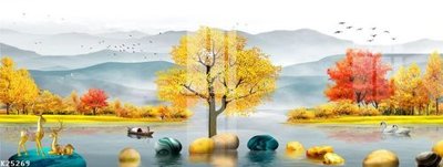 Hình ảnh file gốc in trần nhà File gốc in tranh tổng hợp K25269