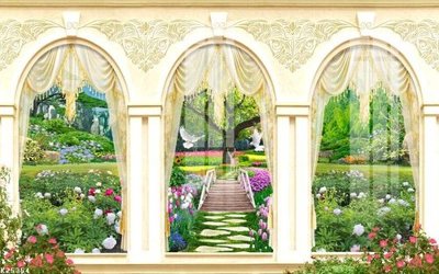 Ảnh gốc File gốc in tranh tổng hợp K25354 (nét căng) in mica