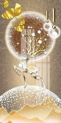 File in trần File gốc in tranh tổng hợp K25360 (bản gốc) đại dương