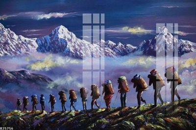 Download file gốc File gốc in tranh tổng hợp K25756 (in lụa) hoa lá