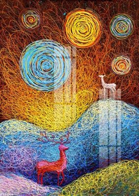 File gốc File gốc in tranh tổng hợp K25766 (in tráng gương) nghệ thuật