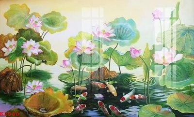 File in lụa File gốc in tranh tổng hợp K2580 (hoa văn) File gốc in tranh tổng hợp K2580