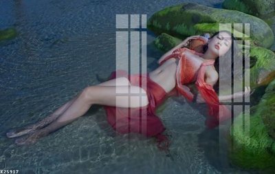 File in trần File gốc in tranh tổng hợp K25917 (bản gốc) phong cảnh