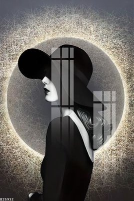 File gốc File gốc in tranh tổng hợp K25932 (in tráng gương) hiện đại