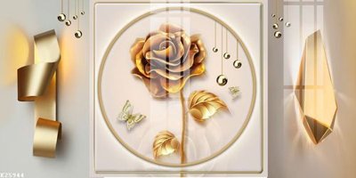 File in trần File gốc in tranh tổng hợp K25944 (file gốc) hoa văn 3D