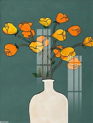 File tranh File gốc in tranh tổng hợp K26269 (bản gốc) in lụa dán tường