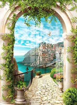 Download file gốc File gốc in tranh tổng hợp K26652 (in lụa) hoa lá