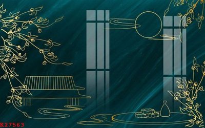 File in trần File gốc in tranh tổng hợp K27563 (bản gốc) hoa văn