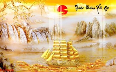 File tranh gốc in trần nhà File gốc in tranh tổng hợp K27606 3D