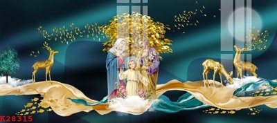 File in ấn File gốc in tranh tổng hợp K28315 (bản gốc) chất lượng cao