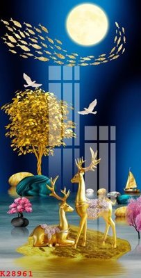 File gốc File gốc in tranh tổng hợp K28961 (in lụa) trang trí tường