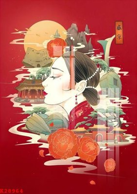 File gốc File gốc in tranh tổng hợp K28964 (phong cách) tối giản