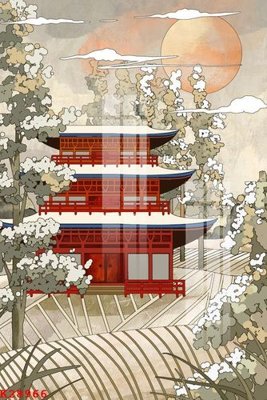 File in mica File gốc in tranh tổng hợp K28966 (bản gốc) sắc sảo