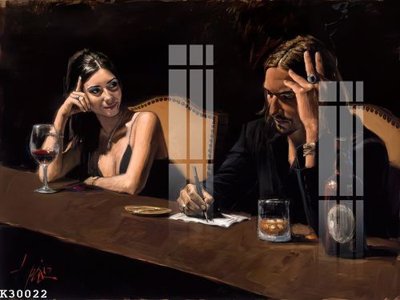 File in trần File gốc in tranh tổng hợp K30022 (bản gốc) phong cảnh