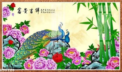 File in trần File gốc in tranh tổng hợp K30128 (file gốc) xuyên sáng