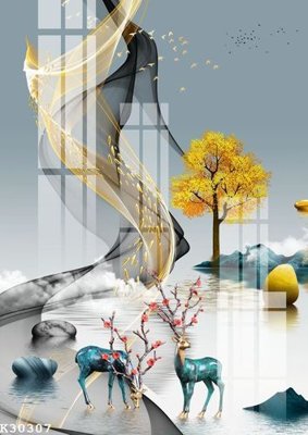 File PSD File gốc in tranh tổng hợp K30307 (bản gốc) dễ dàng edit