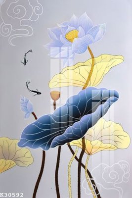 File in trần File gốc in tranh tổng hợp K30592 (bản gốc) trời sao