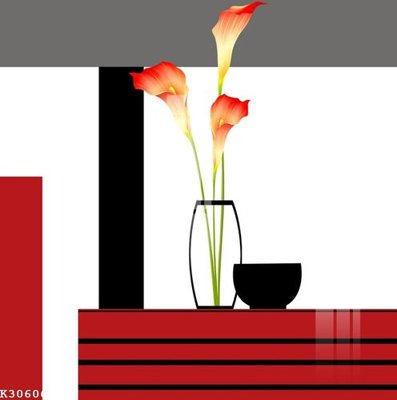 File gốc File gốc in tranh tổng hợp K30606 (PSD/TIFF) độ phân giải cao