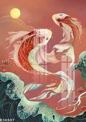 File gốc File gốc in tranh tổng hợp K30897 (in lụa) cao cấp