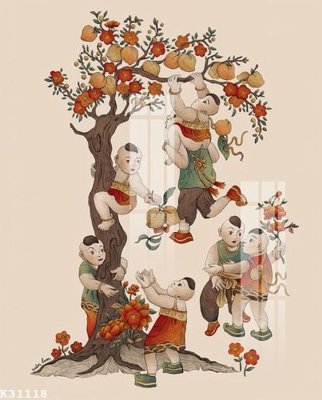 File tranh File gốc in tranh tổng hợp K31118 (bản gốc) in lụa 5D