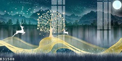 Tải file File gốc in tranh tổng hợp K31588 (gốc) chủ đề phong thủy