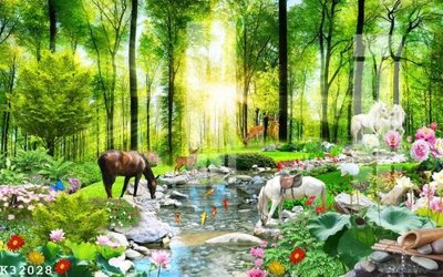 Tải file File gốc in tranh tổng hợp K32028 (PSD) cho in tranh kính