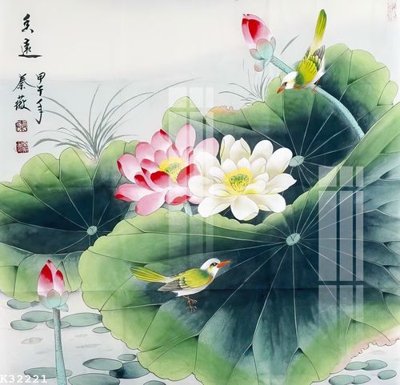 File tranh File gốc in tranh tổng hợp K32221 (bản gốc) in lụa 3D