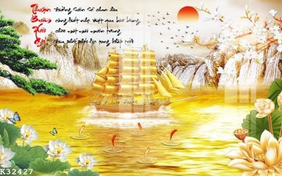 File in trần File gốc in tranh tổng hợp K32427 (bản gốc) mây trời