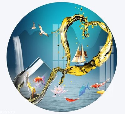 File gốc File gốc in tranh tổng hợp K32639 (in ấn) màu sắc trung thực