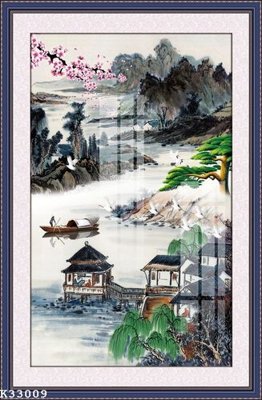 Download file gốc File gốc in tranh tổng hợp K33009 (in lụa) nghệ thuật