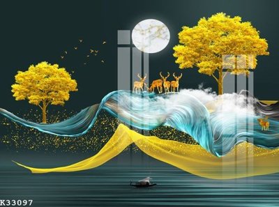 File tranh File gốc in tranh tổng hợp K33097 (gốc) chủ đề thành phố