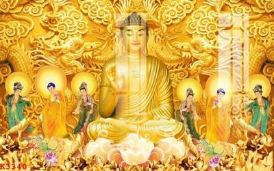 File in mica File gốc in tranh tổng hợp K3340 (bản gốc) làm vách ngăn