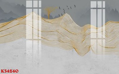 File in trần File gốc in tranh tổng hợp K34240 (bản gốc 3D) sống động