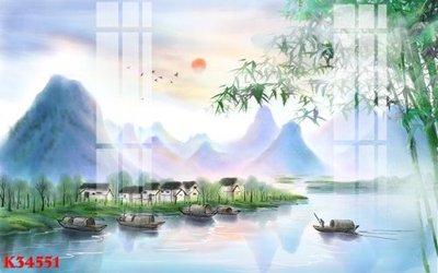 File PSD File gốc in tranh tổng hợp K34551 (chất lượng in ấn)