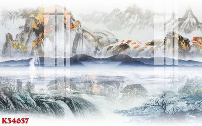 File gốc File gốc in tranh tổng hợp K34637 (phong cách) tối giản