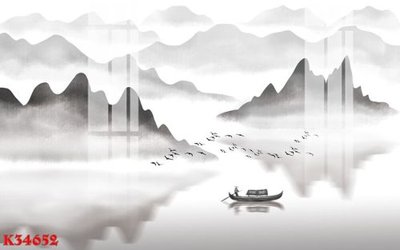 File gốc File gốc in tranh tổng hợp K34652 (in tráng gương) hiện đại