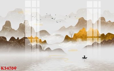 File gốc File gốc in tranh tổng hợp K34769 (in tráng gương) sang trọng