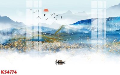 File in trần File gốc in tranh tổng hợp K34774 (bản gốc 3D) sống động