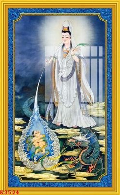 File gốc File gốc in tranh tổng hợp K3524 (in lụa) họa tiết 3D