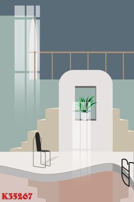 Download file gốc File gốc in tranh tổng hợp K35267 (in lụa) hoa lá