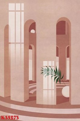 File gốc File gốc in tranh tổng hợp K35273 (in tráng gương) ốp tường