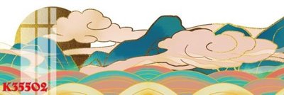 File in trần File gốc in tranh tổng hợp K35502 (bản gốc) mây trời