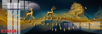 File tranh File gốc in tranh tổng hợp K35658 (ảnh gốc) in trần 3D